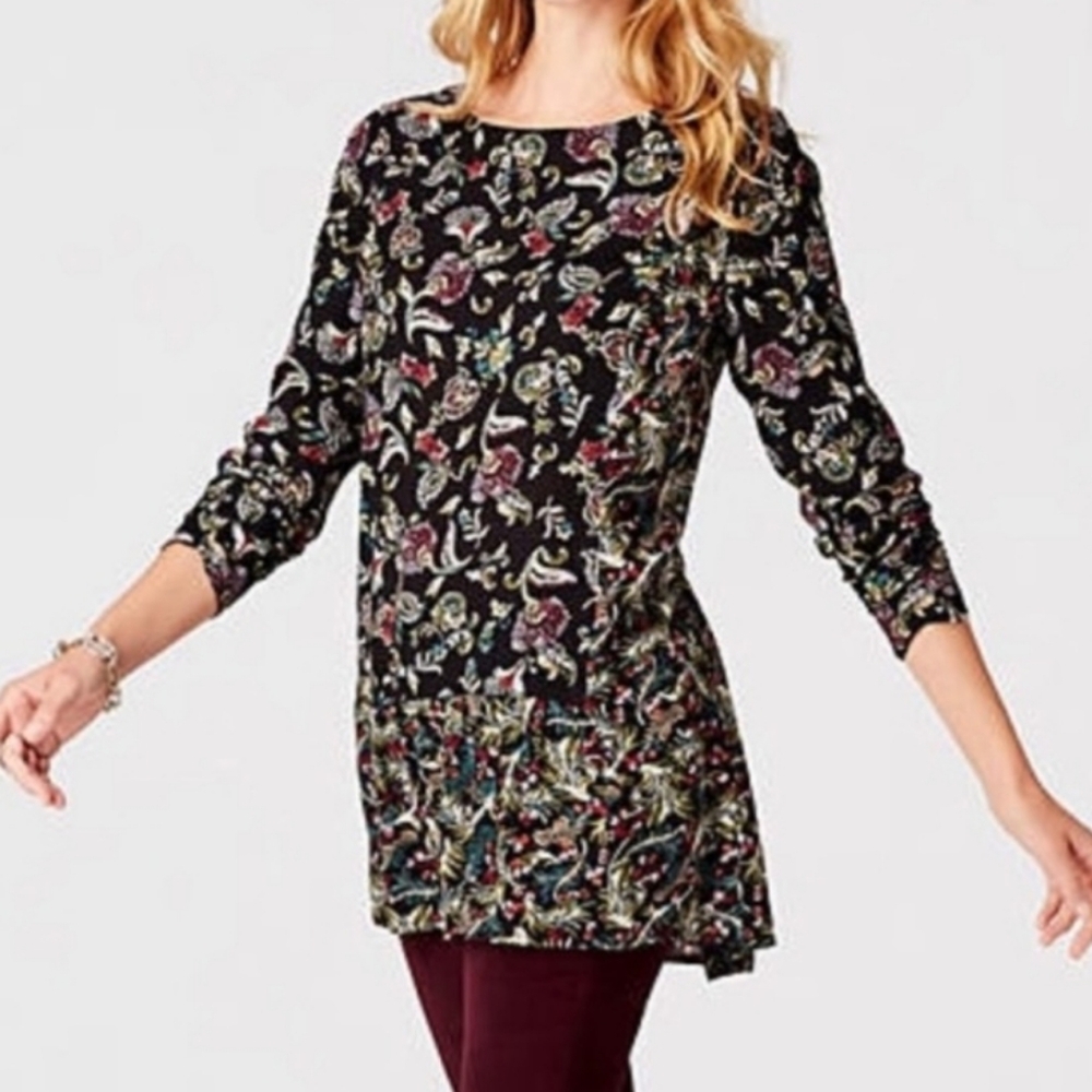 J.Jill long sleeves colorful tunic top
